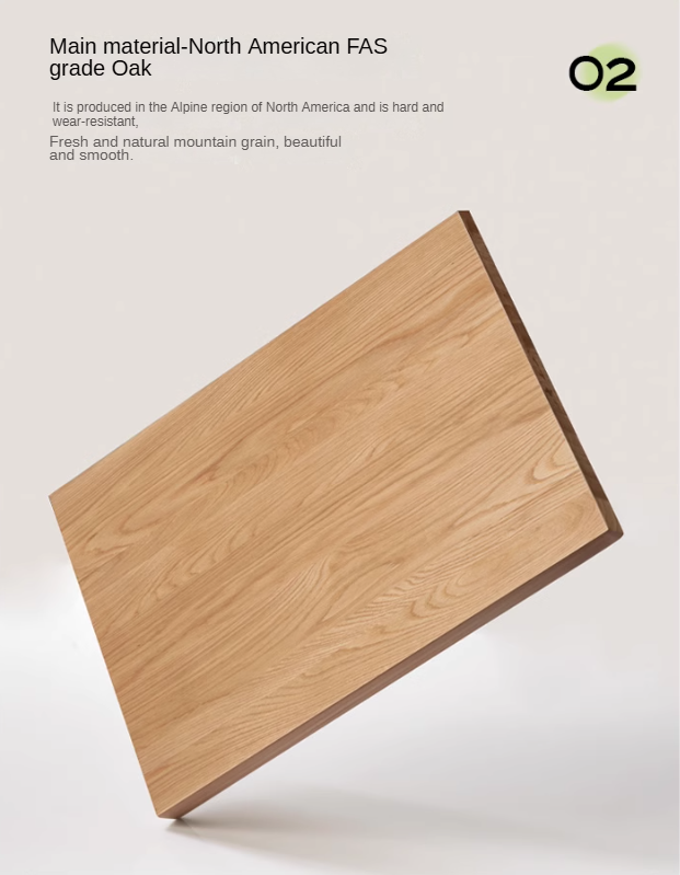 Oak Solid Wood, Solid Rubberwood Nordic Chest of Drawers