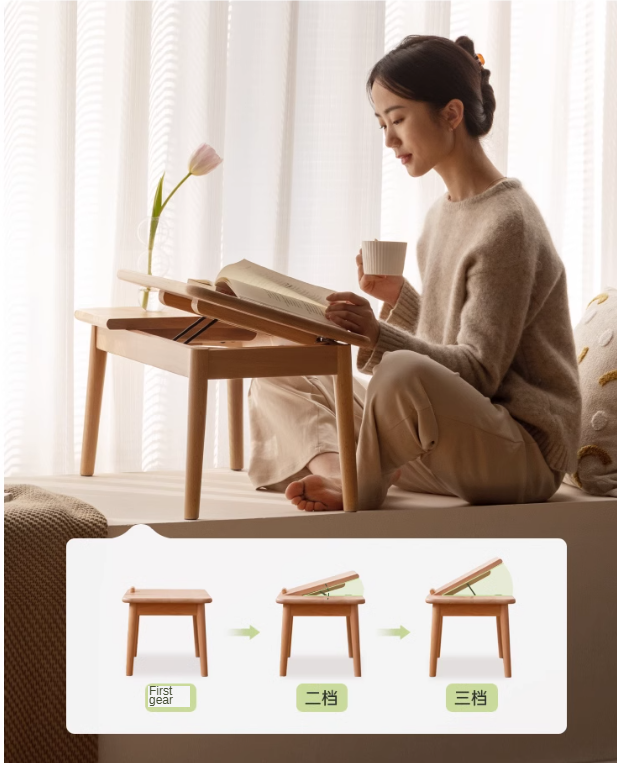 Oak Solid Wood Bay Window Table