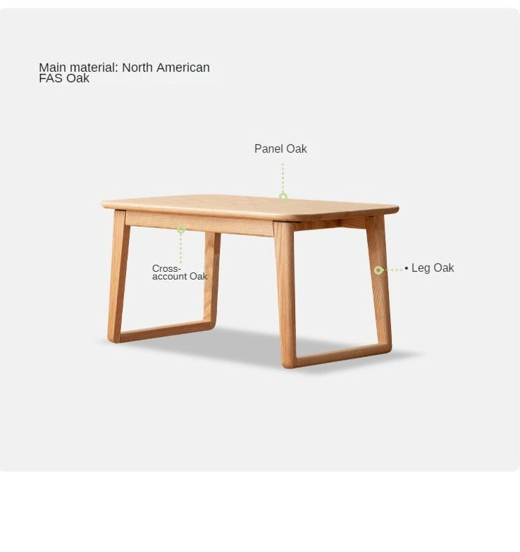 Oak Solid Wood Bay Window Table