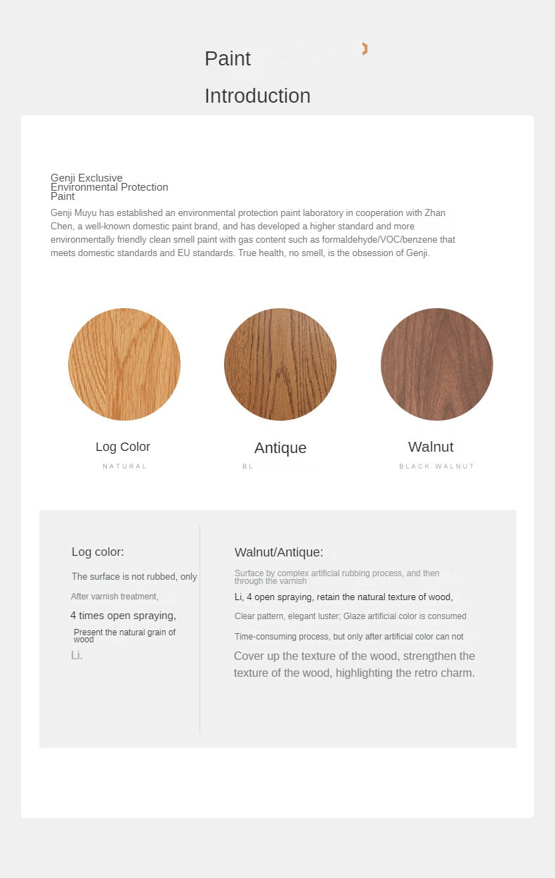 Oak Solid Wood Nordic TV Cabinet.