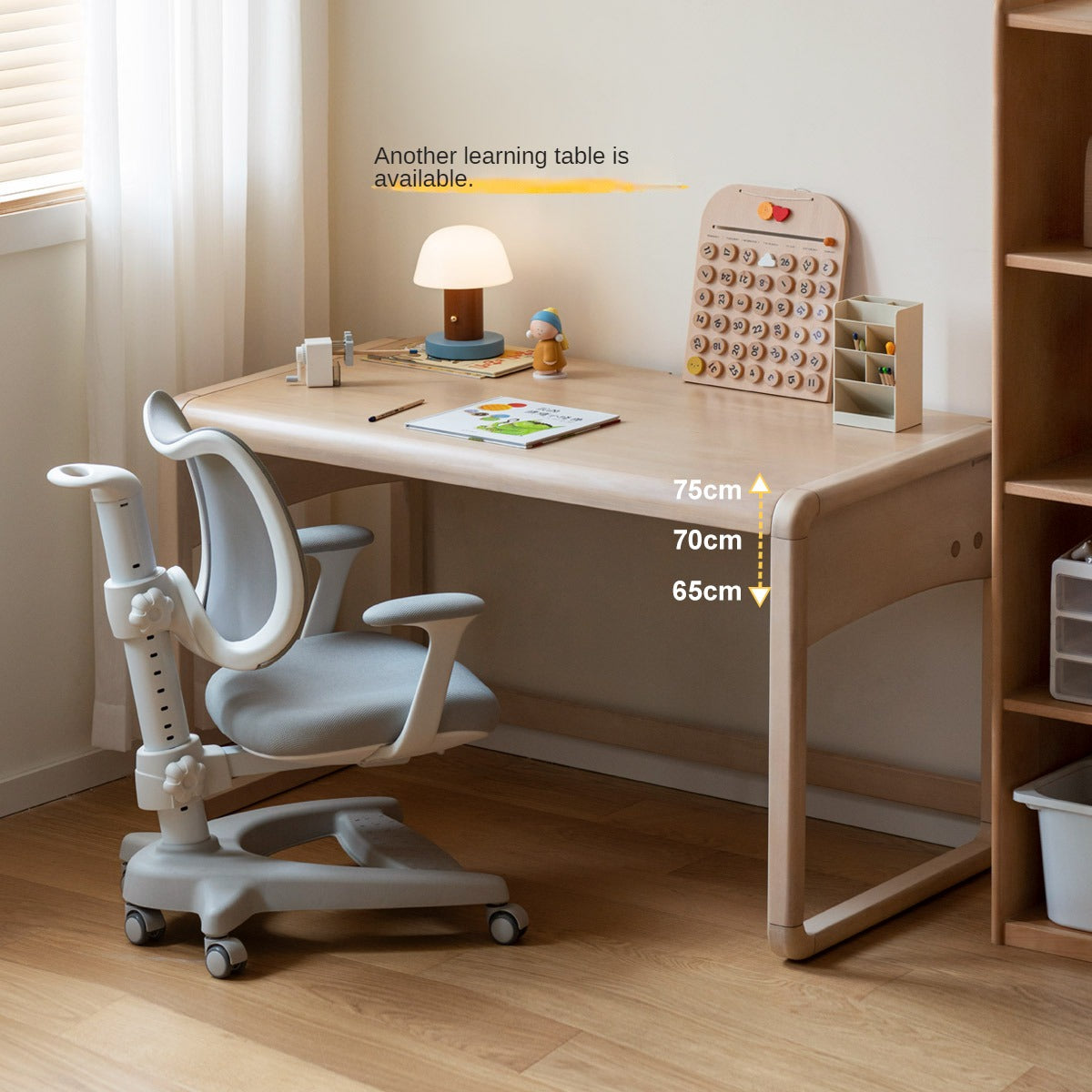 Birch solid wood Children's Handmade Table Writing Desk