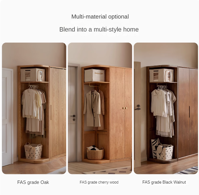 Poplar Solid Wood White Corner Cabinet.