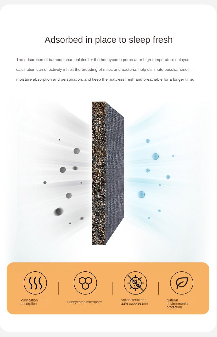 Eco-Friendly Children's Mattress Zero-Glue Firm Mattress with Natural Jute, Coconut Fiber, and Spring Support 15cm, 8 cm