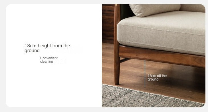 Black Walnut Solid Wood Armchair)