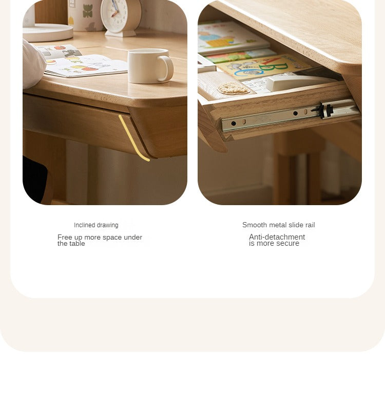 Beech Solid Wood Lifting Kids Table