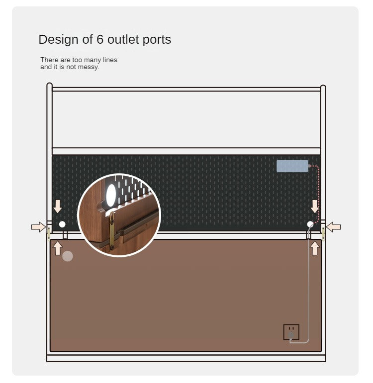 Black Walnut, South American Walnut Solid Wood Sideboard, Buffet Cabinet