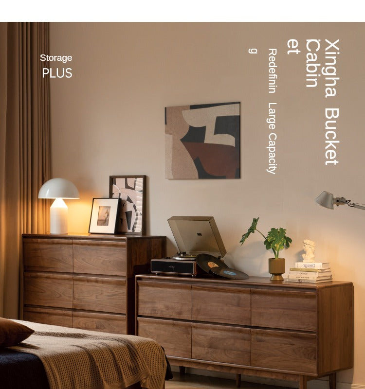 Black Walnut, Sandalwood Solid Wood Dresser