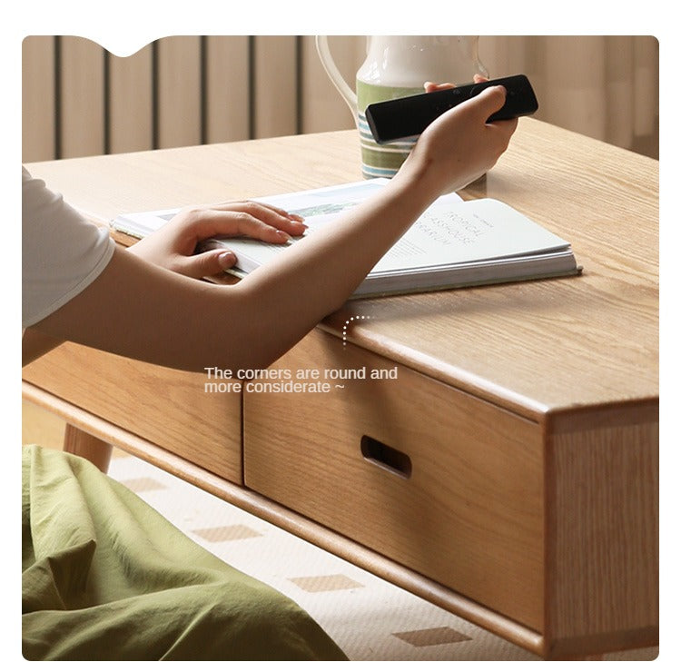 Oak Solid Wood Classic Coffee Table