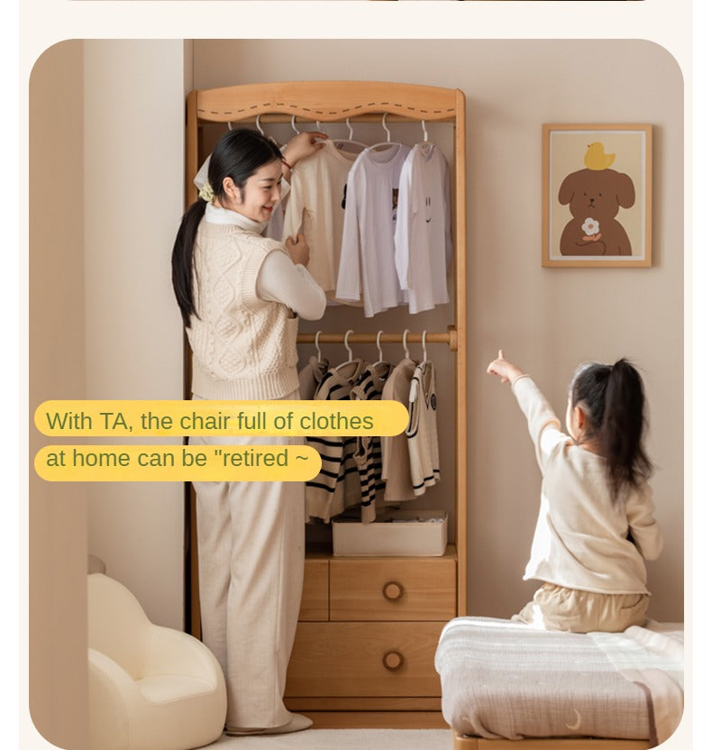 Beech Solid Wood Children's Wardrobe Hanger