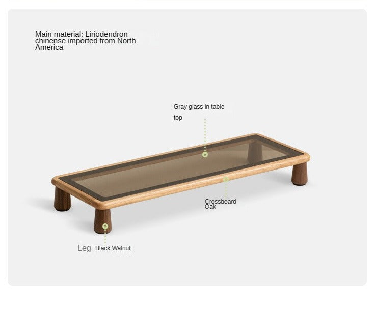 Rubberwood, Oak Solid Wood Table Shelves