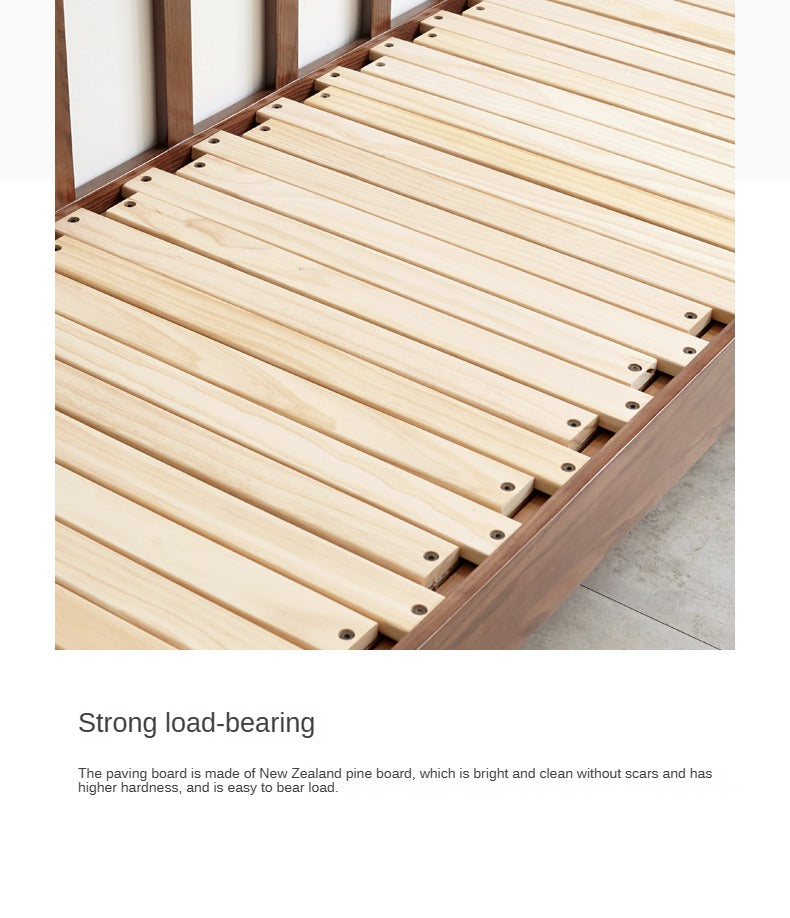 Oak Solid Wood Sofa Bed Dual-purpose Foldable Telescopic Bed