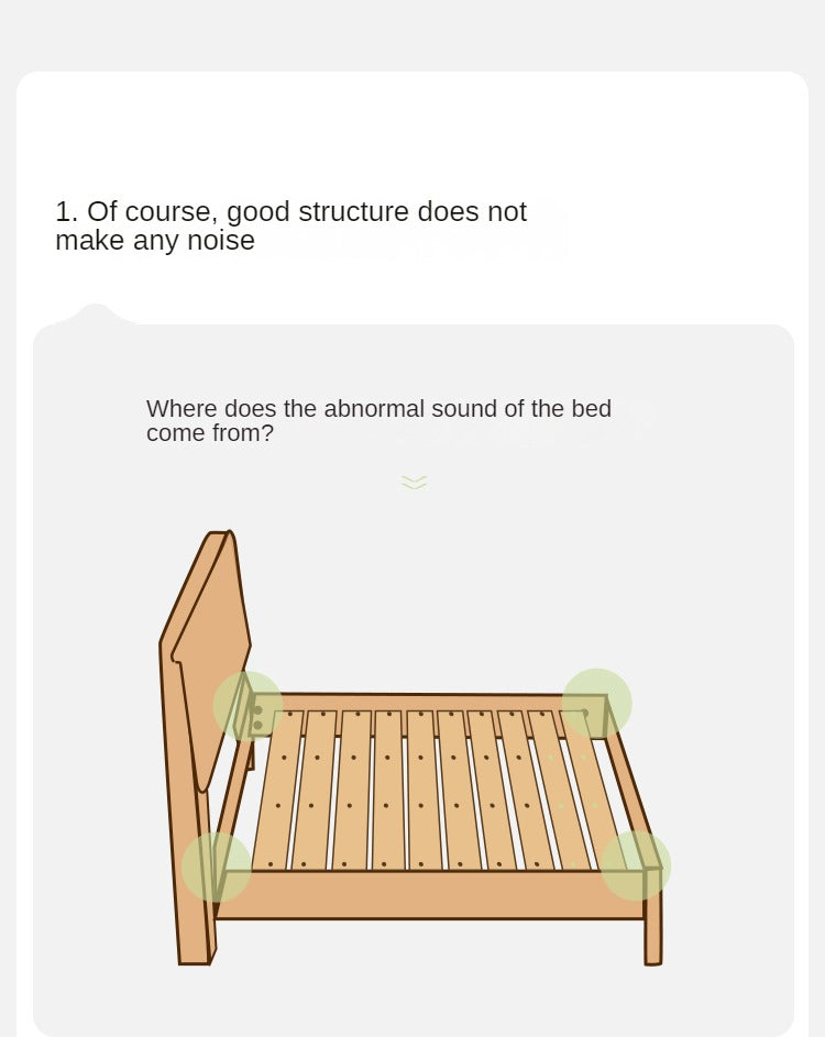 Ash Solid Wood With Socket Bed