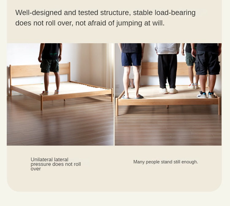 European Beech Solid Wood Bed