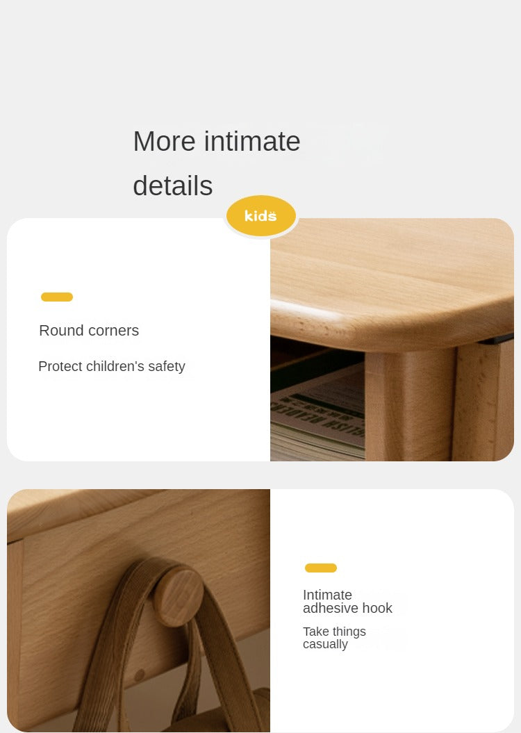 Beech Solid Wood Children's Small Desk