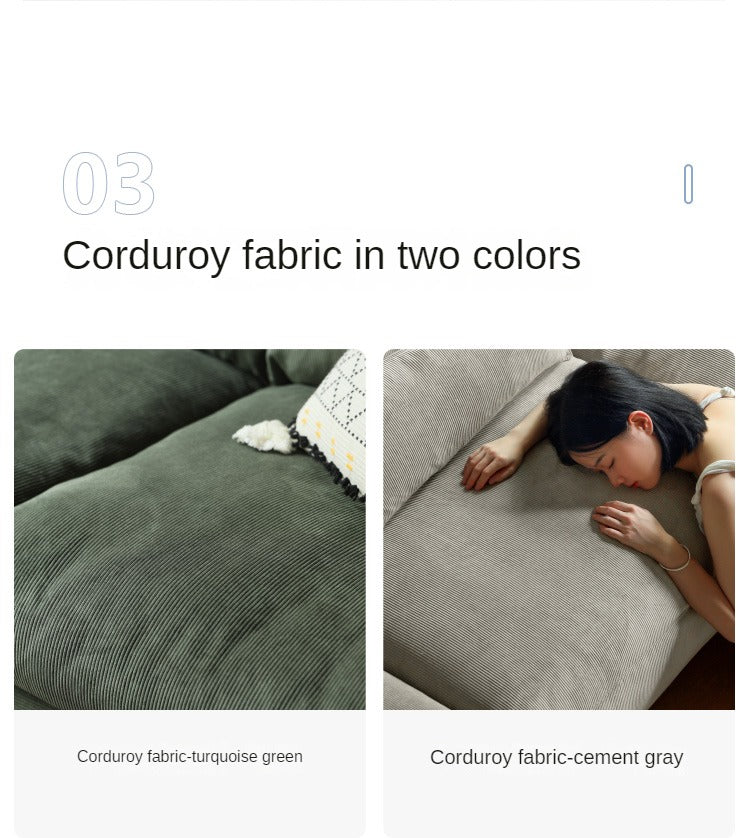 Ash Solid Wood Fabric Sofa.