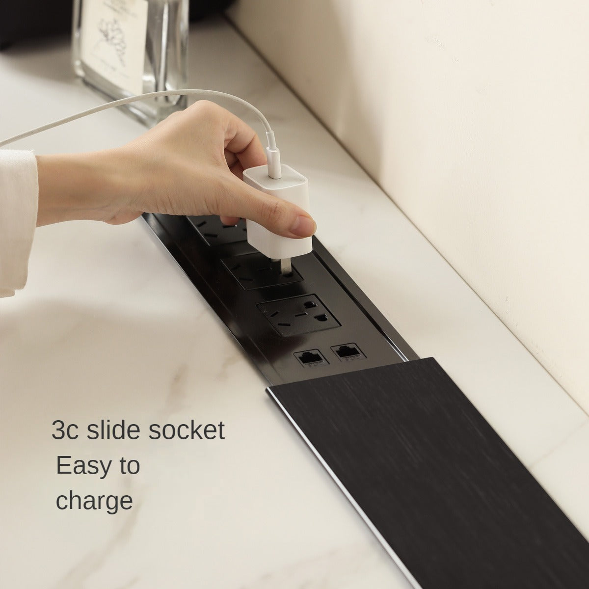 Poplar Solid Wood Slate Desk Large Table With Drawers