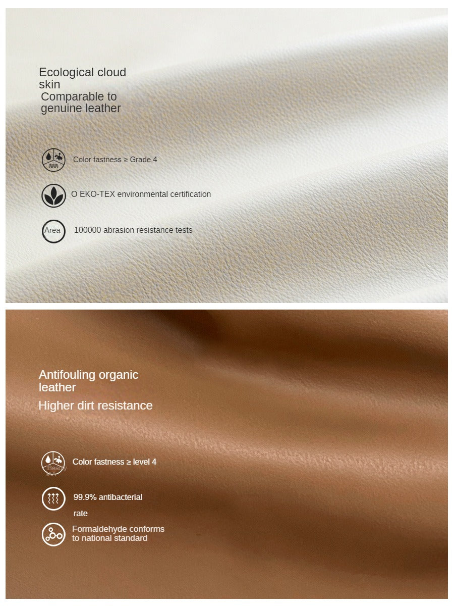 Organic Leather Italian Swivel Lounge Chair