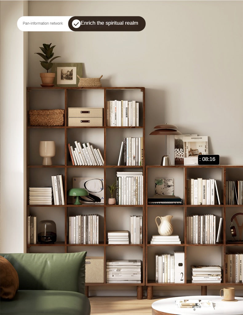 Oak, Beech Solid Wood Free Combination Bookshelf