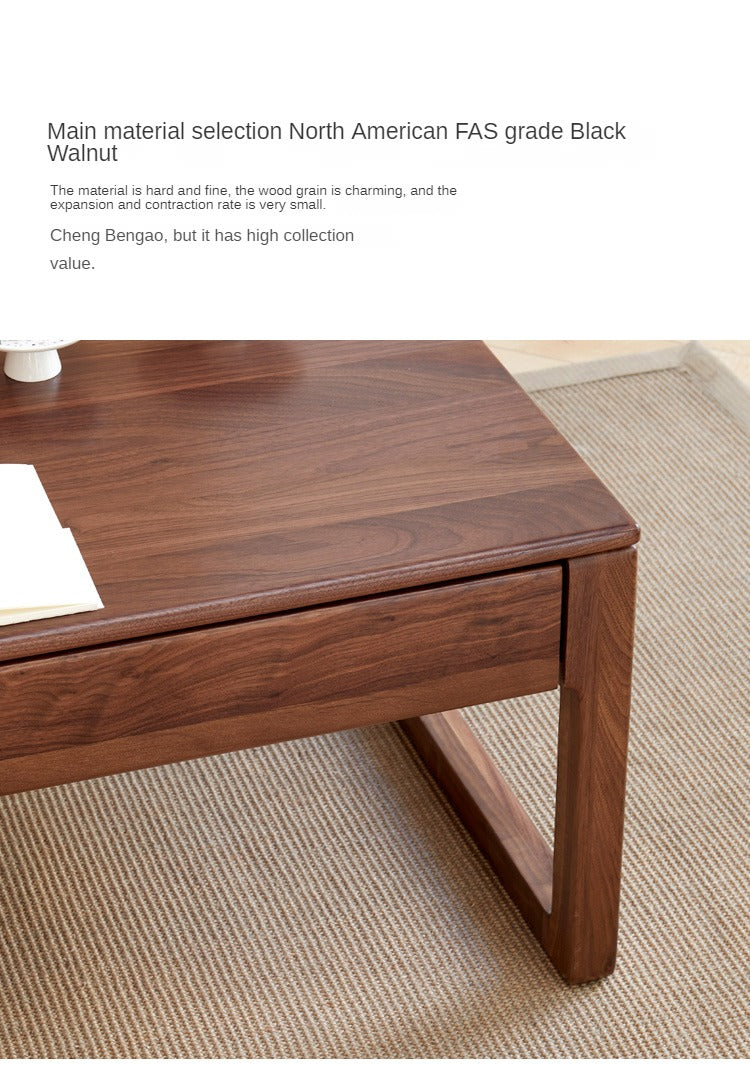Ash, Black Walnut, Oak Solid Wood Coffee Table