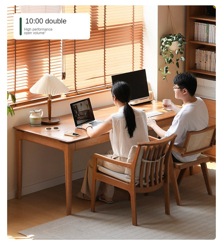 Cherry Solid Wood Large Office Table