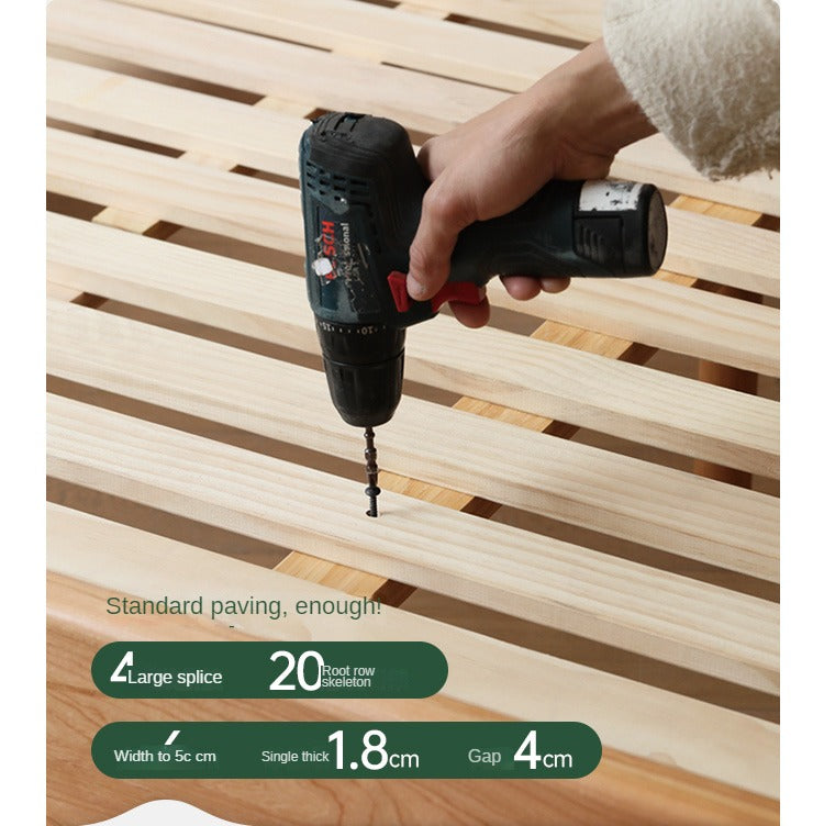 Oak Solid Wood Bed Elderly Bed Suitable For The Elderly High Bed