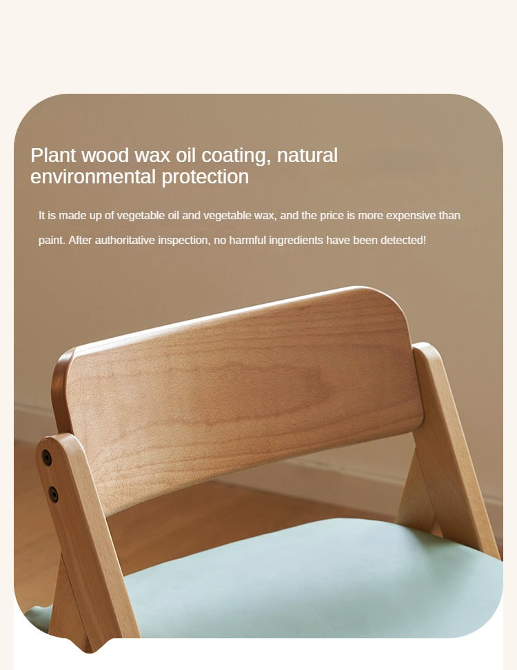 Beech Solid Wood Kid's Adjustable Elevating Chair.