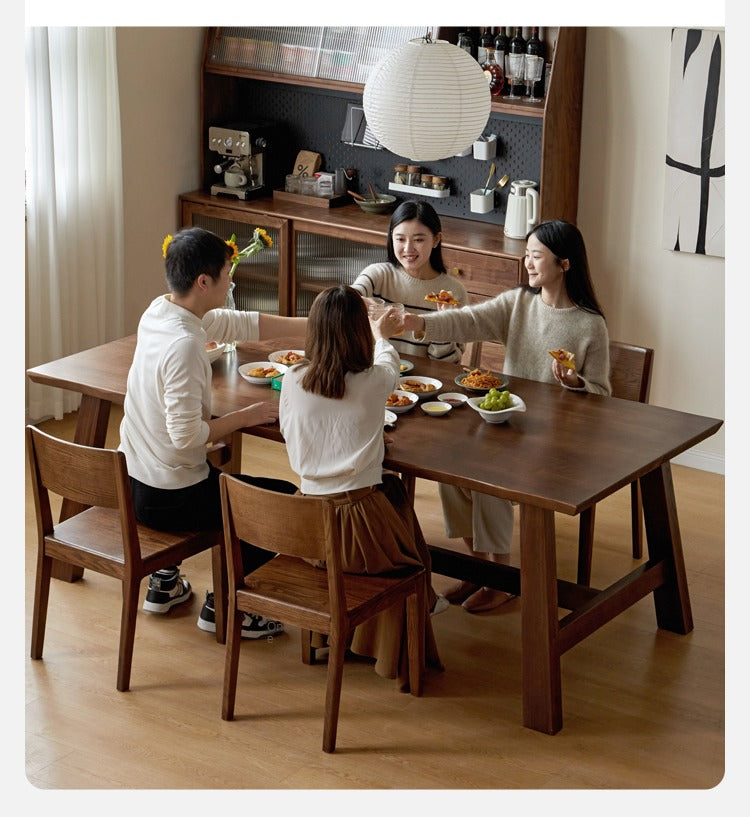 Ash Solid Wood Large Edge Table Dining