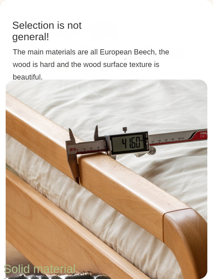 Beech Solid wood Space-saving bunk bed , mother's helper bed<