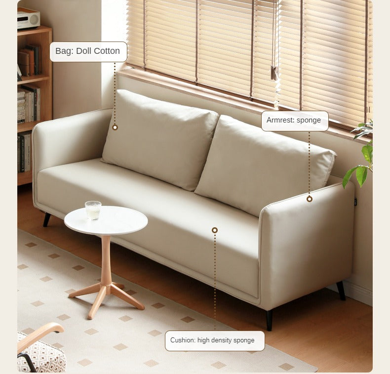 Technology Cloth Sofa Cream Style.
