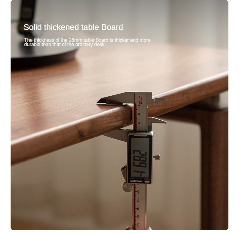 Black Walnut Solid Wood Desk Cabinet Integrated Work Table