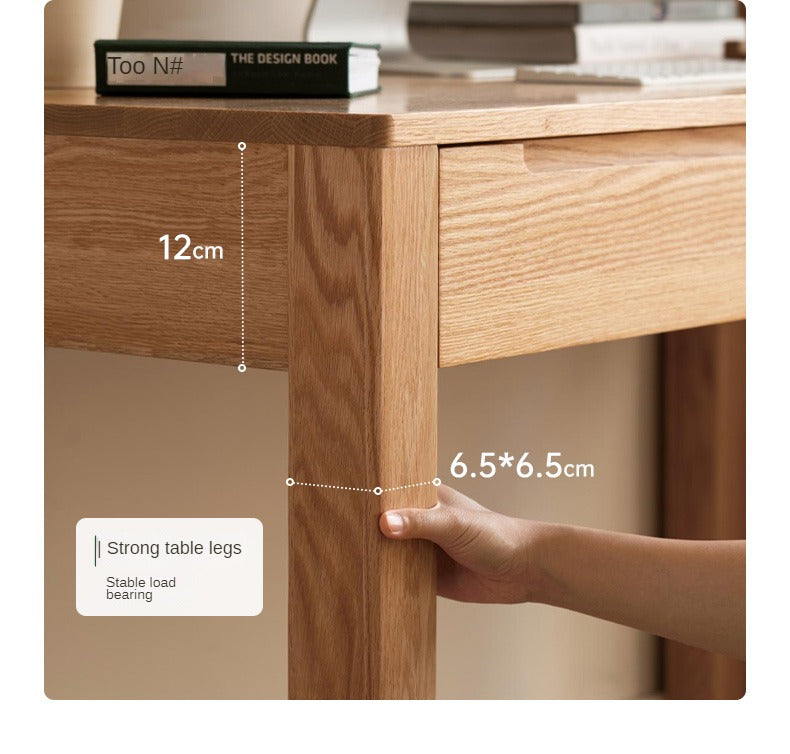 Oak, Beech Solid Wood Office Desk