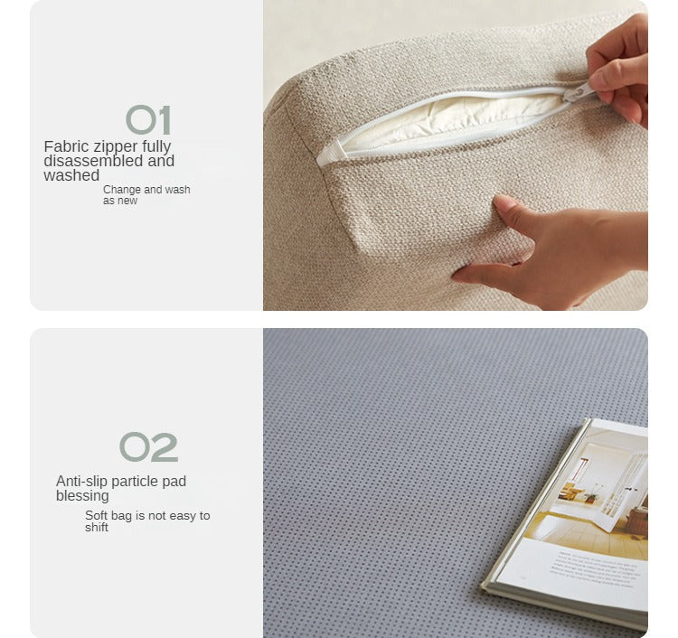 Ash Solid Wood Fabric Sofa.