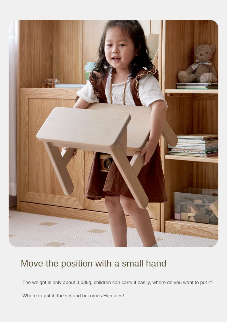 Birch Solid Wood Kids's Multifunctional Low Foot Stool