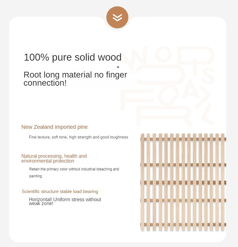 Oak, Rubber Wood Solid Wood Cream Technical Fabric Suspended Box Storage Bed