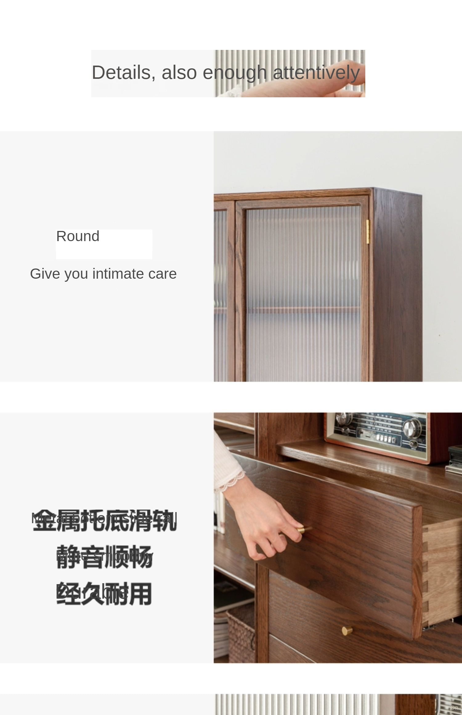Oak solid wood dust-proof glass door bookcase wall floor-to-ceiling bookshelf"