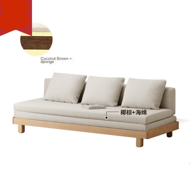 Oak, Beech solid wood sofa bed+