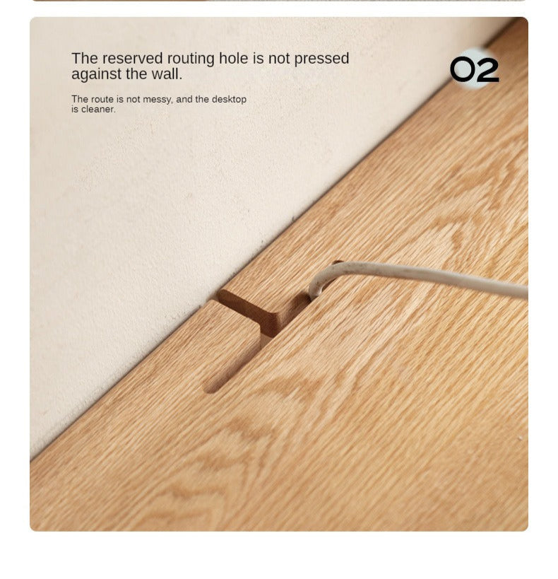 Oak, Solid Rubberwood Double Office Desk