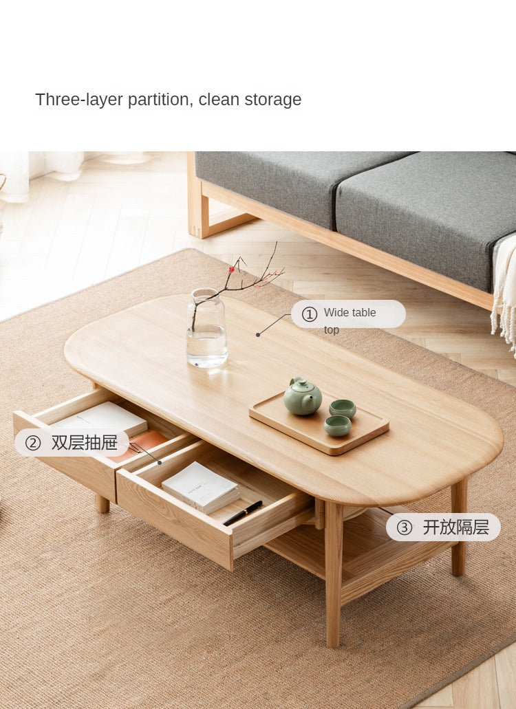 Coffee table ASH solid wood"