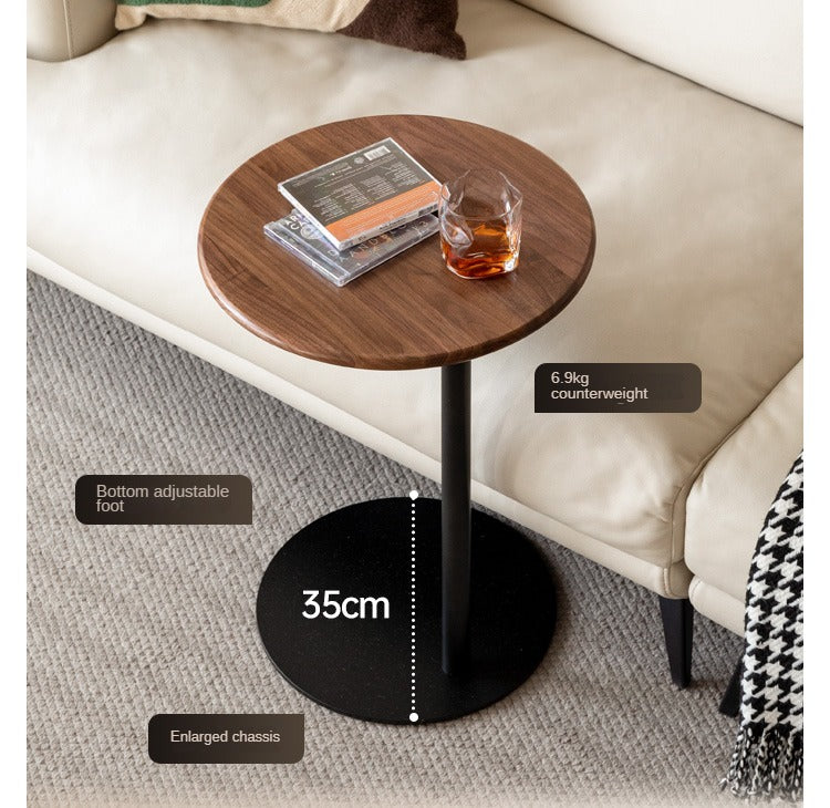 Black Walnut, Oak Solid Wood Side Table Modern