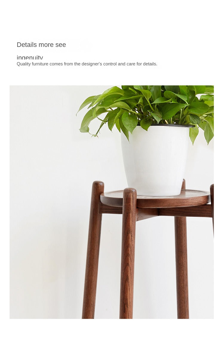 Oak solid wood Floor-Standing Plant Stand
