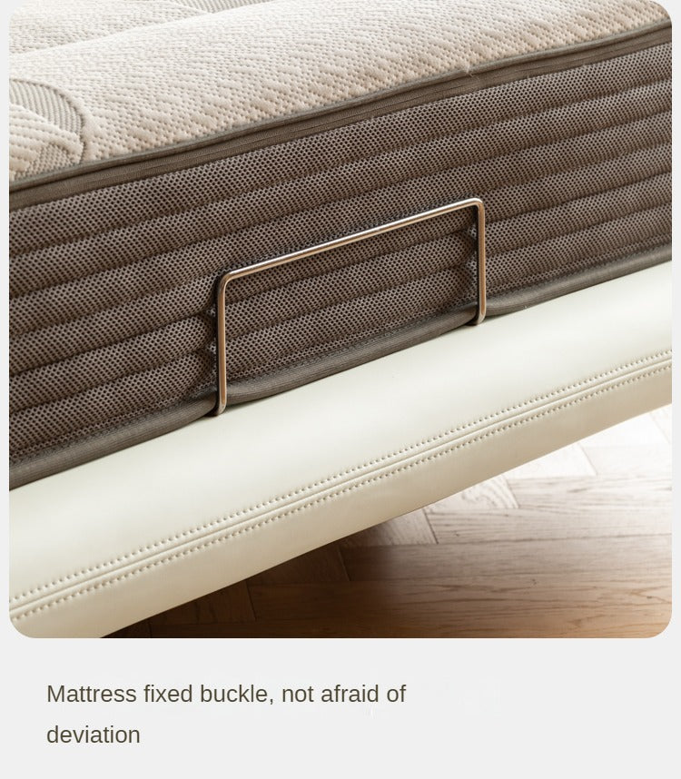 Сream style Organic Leather kid's Cloud Bed, suspended bed<