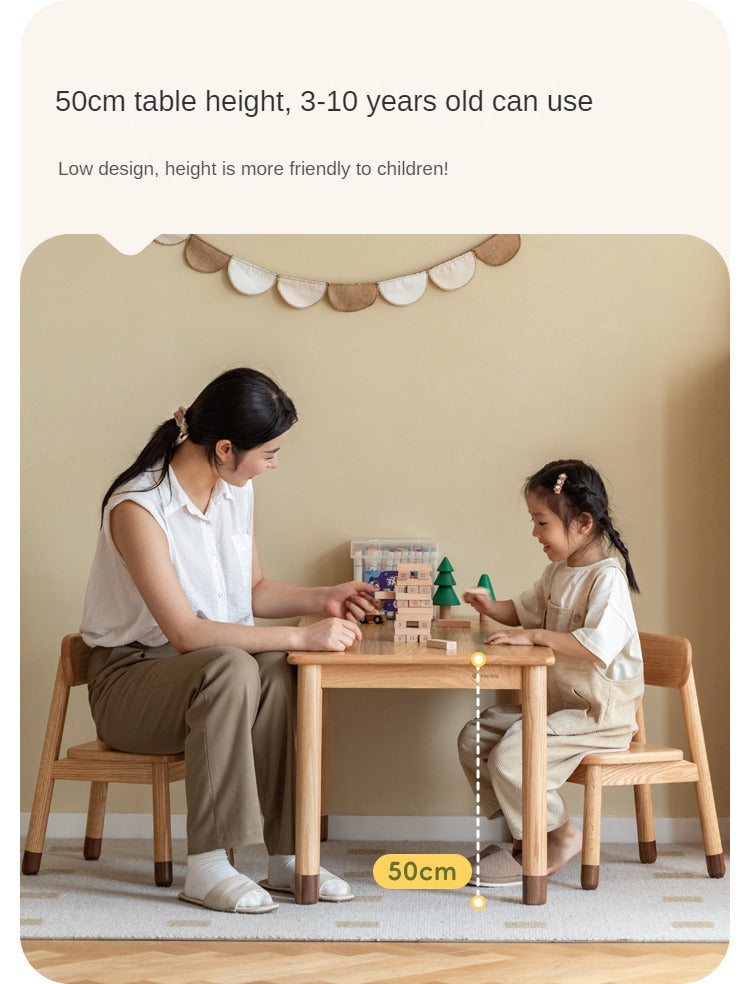 Oak Solid Wood Handmade Children's StudyTable