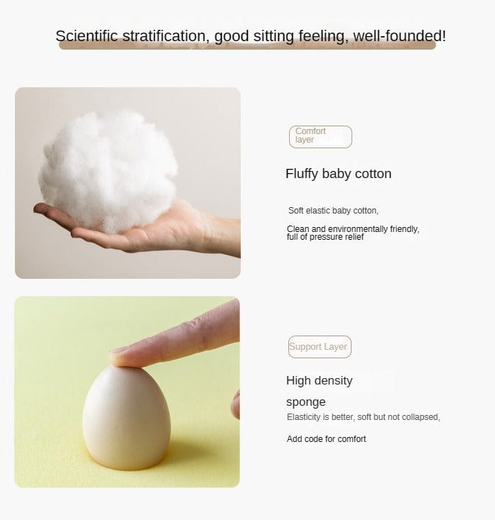 Oak Solid Wood dual-use Fabric Storage Sofa.