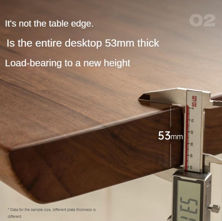 Black Walnut Solid Wood Natural Edge Large Board Dining Table
