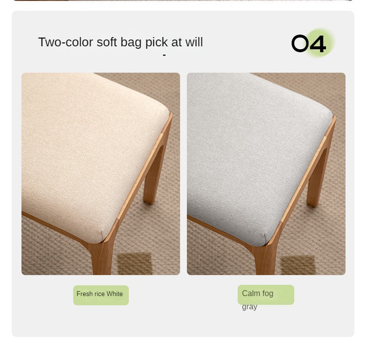 Oak, Ash, Black Walnut solid wood Makeup Stool