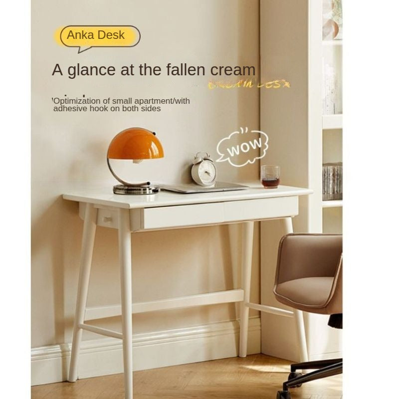 Rubberwood Solid Wood Modern Cream Style Study Desk