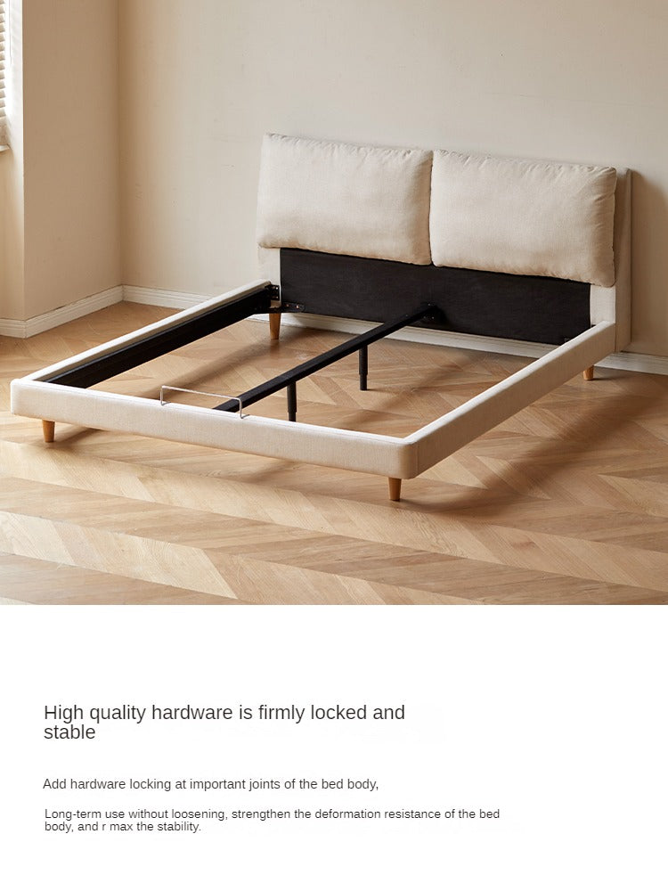 Imitation Cotton and Linen Fabric Bed