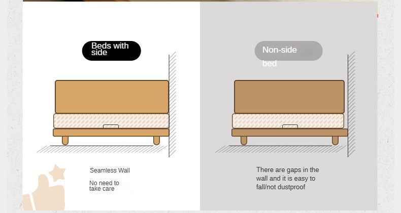 Cherry Solid Wood Bed Medieval Style.