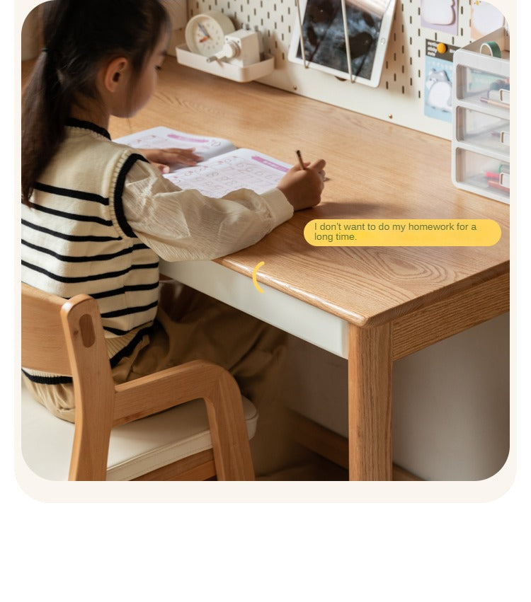 Oak Solid Wood Modern Children's Study Table