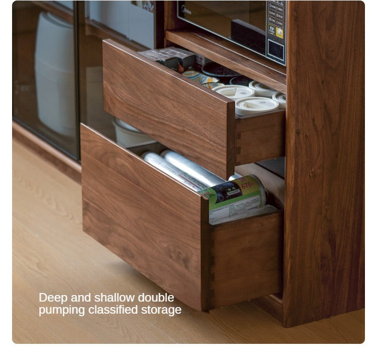 Black Walnut, South American Walnut Solid Wood Sideboard, Buffet Cabinet